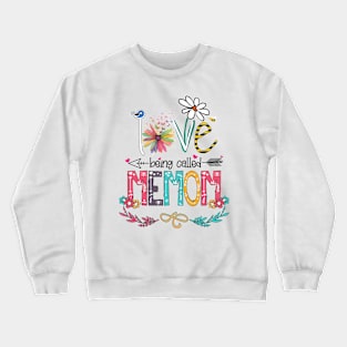 Love Being Called Memom Happy Mother's Day Crewneck Sweatshirt